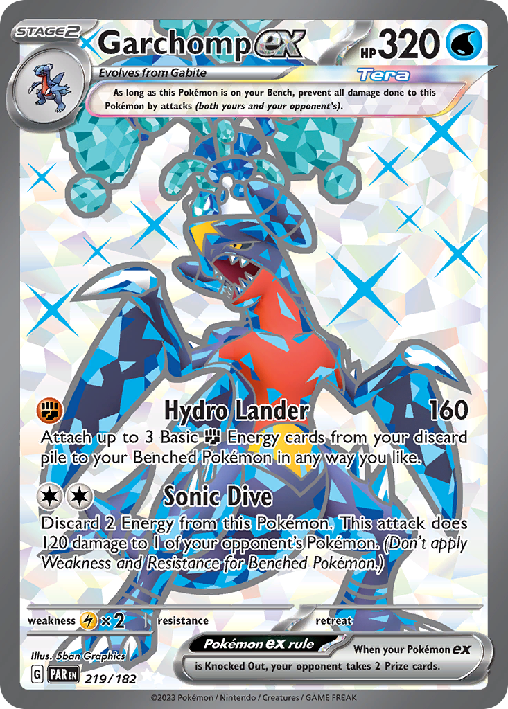 Paradox Rift Garchomp EX #219/182