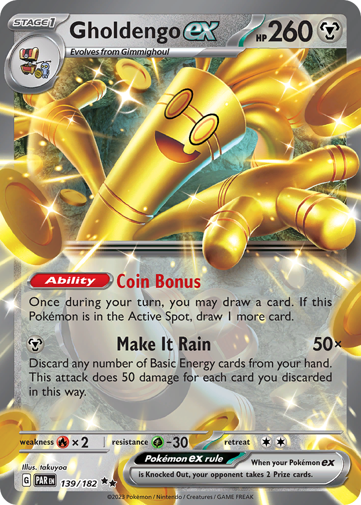 Paradox Rift Gholdengo EX #139/182