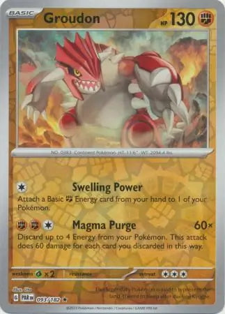Paradox Rift Groudon #93/182 reverse holo