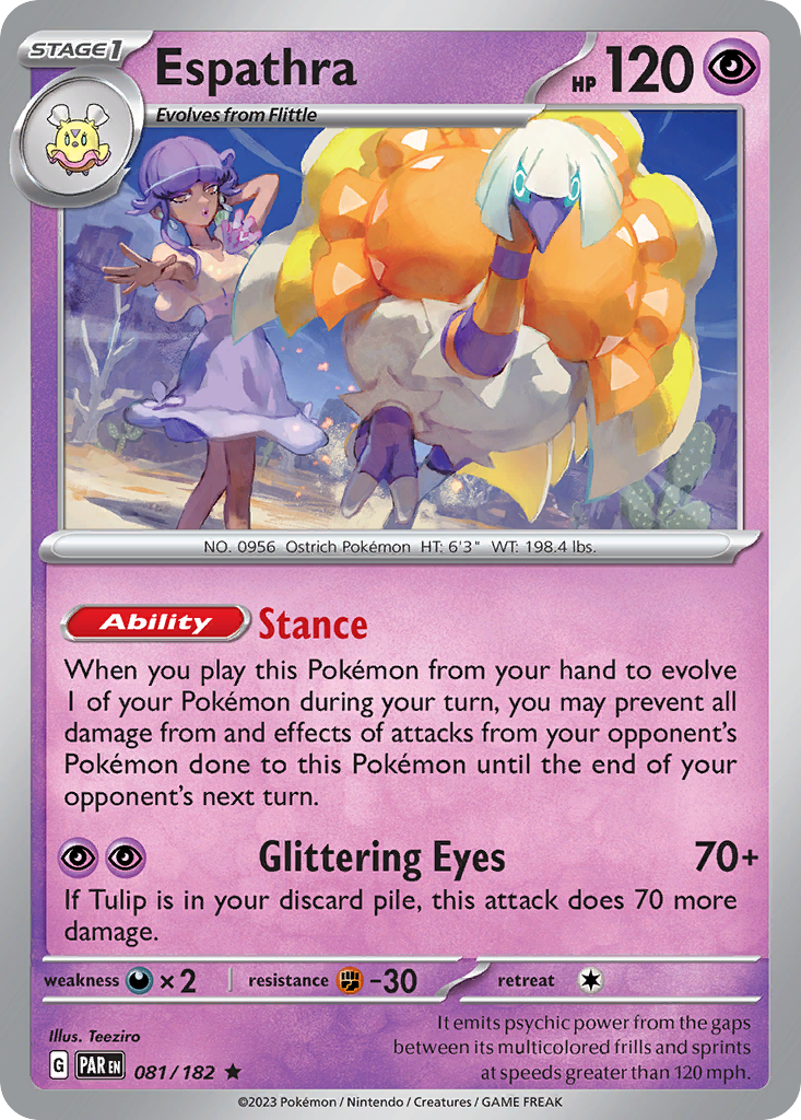 Paradox Rift Holo Espathra #81/182