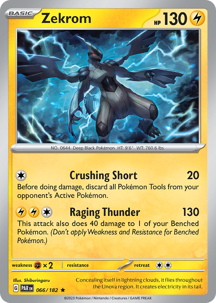 Paradox Rift Holo Zekrom #66/182
