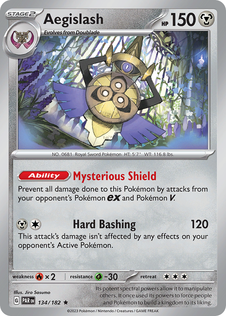 Paradox Rift Non - Holo Aegislash #134/182