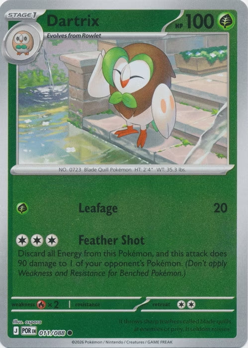 Perfect Order Dartrix #011 reverse holo