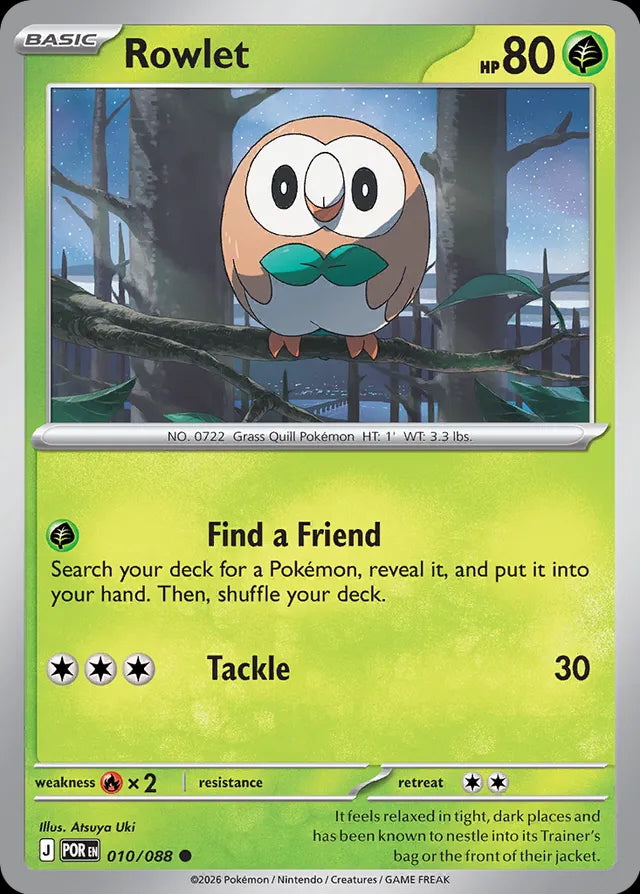 Perfect Order Rowlet #010