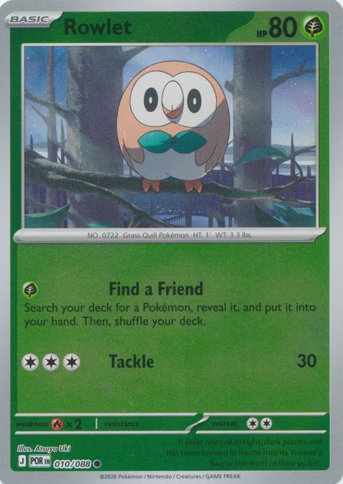 Perfect Order Rowlet #010 reverse holo