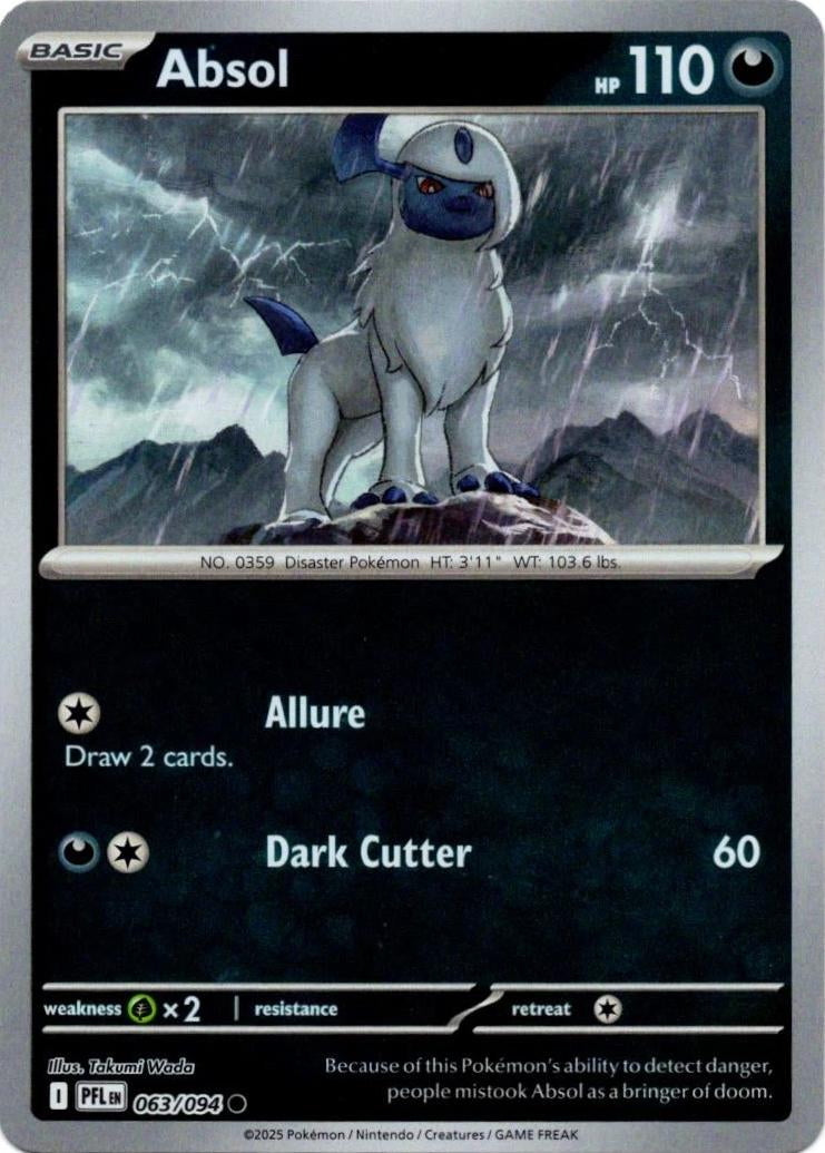 Phantasmal Flames Absol #063/94 Reverse Holo