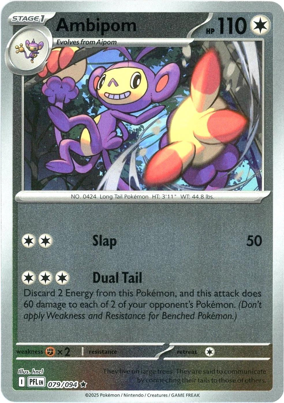 Phantasmal Flames Ambipom #079/94 Reverse Holo