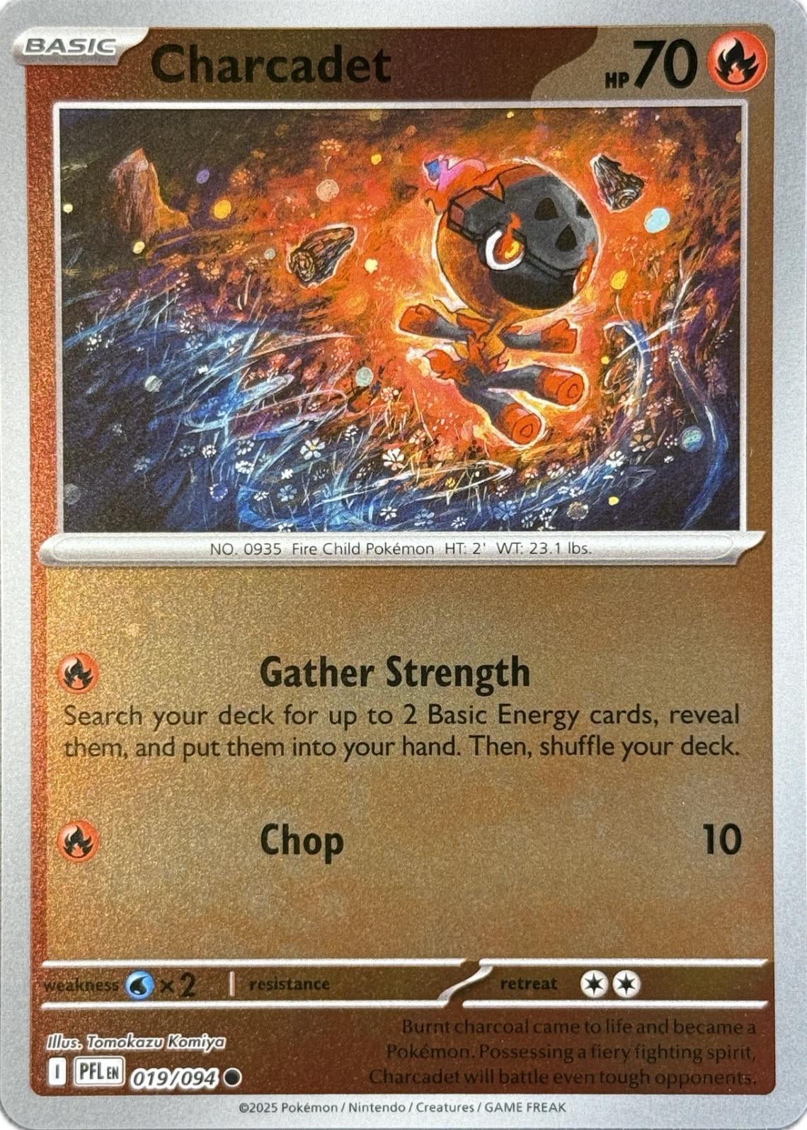 Phantasmal Flames Charcadet #019/94 Reverse Holo
