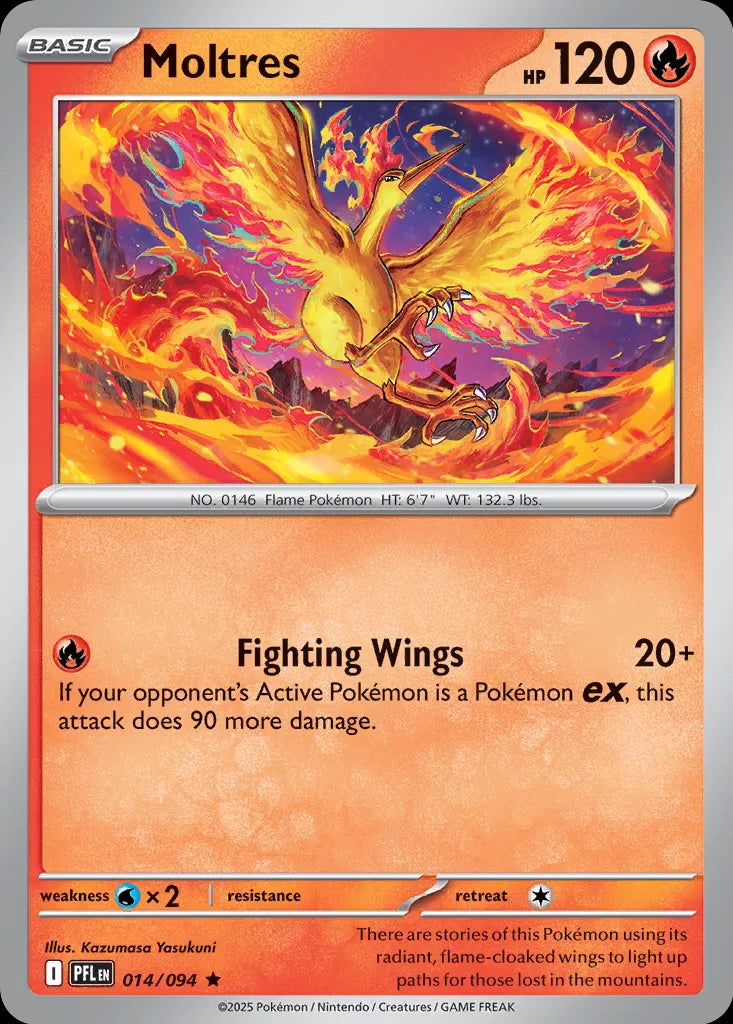 Phantasmal Flames Holo Moltres #014/94