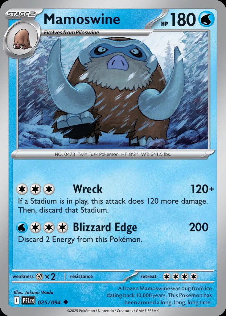 Phantasmal Flames Mamoswine #025/94