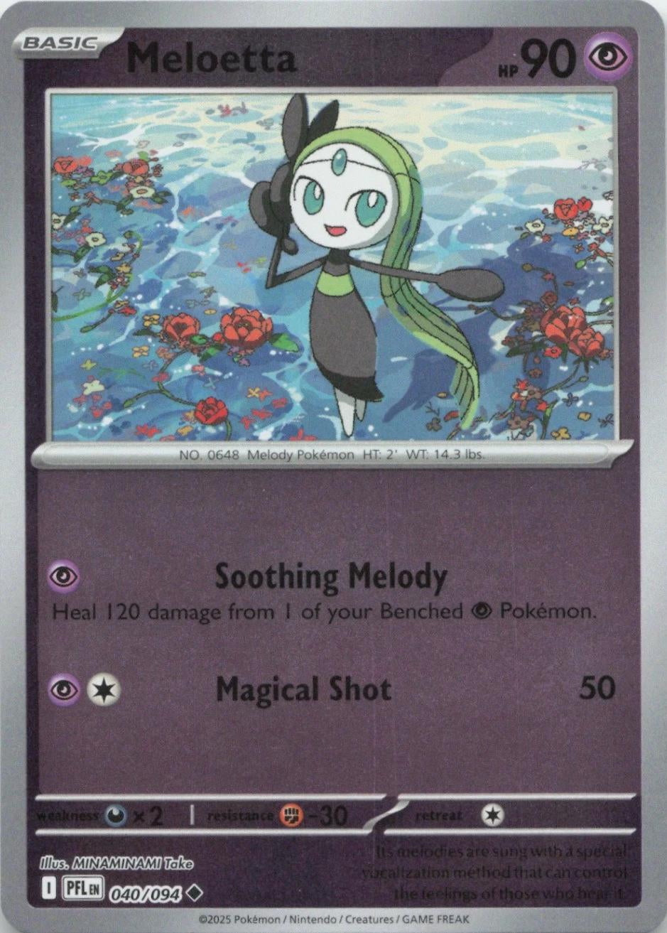 Phantasmal Flames Meloetta #040/94 Reverse Holo