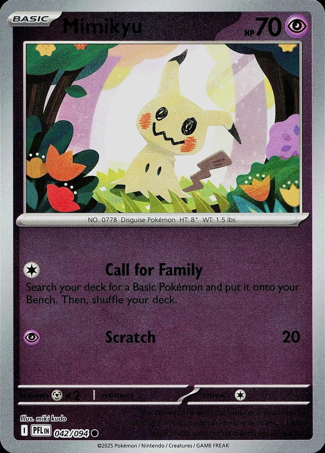 Phantasmal Flames Mimikyu #042/94 Reverse Holo