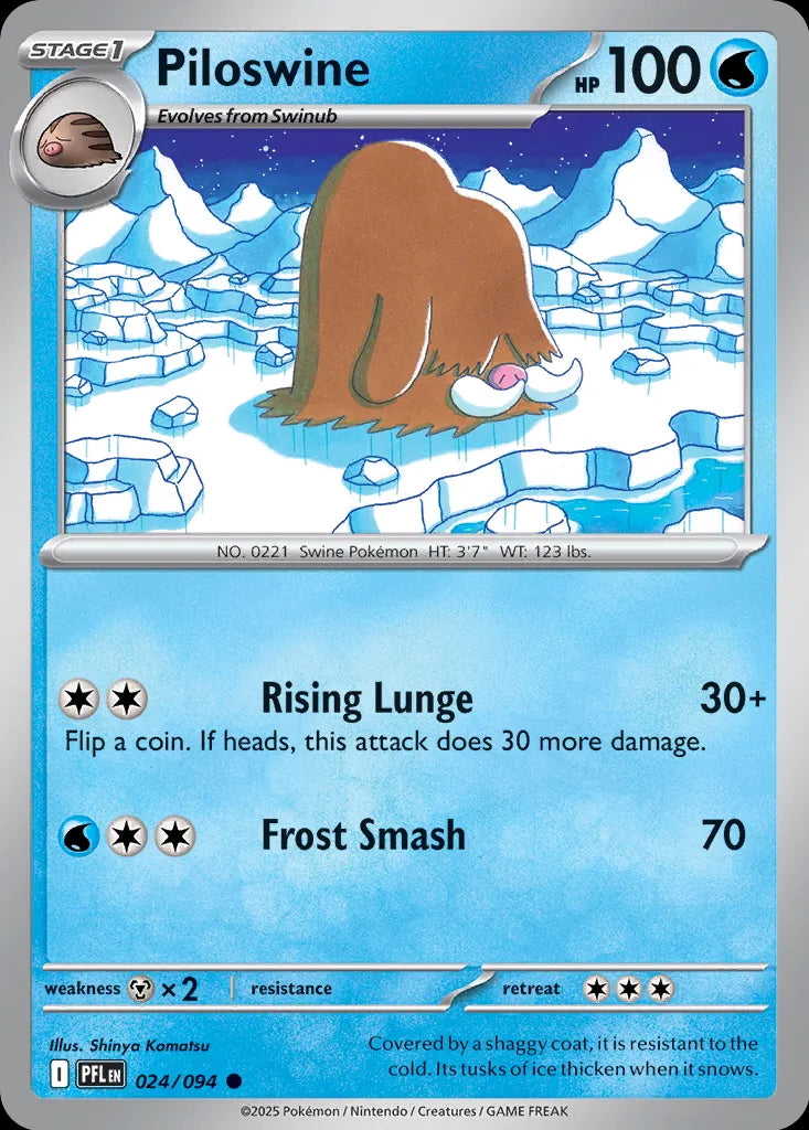 Phantasmal Flames Piloswine #024/94
