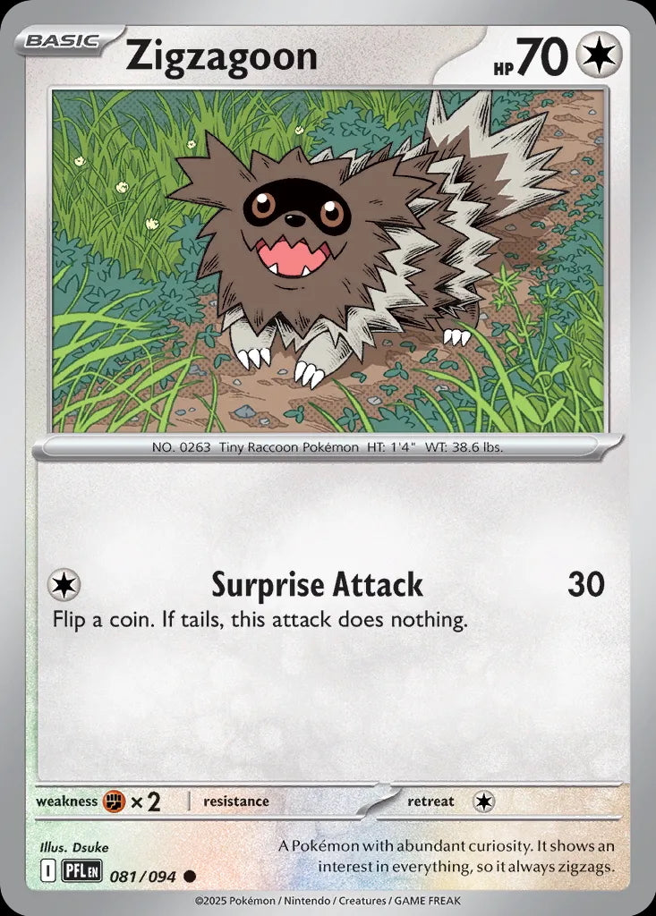 Phantasmal Flames Zigzagoon #081/94