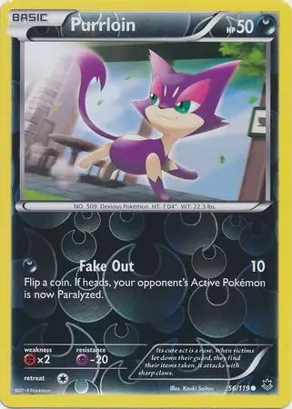 Phantom Forces Purrloin #56/119 reverse holo