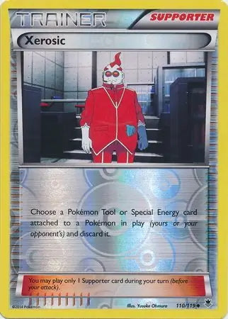 xerosic pokemon card Phantom Forces #110/119 reverse holo – sv7a Supporter / / Card Baldur's Gate (Prerelease) (Commander Type:Fighting