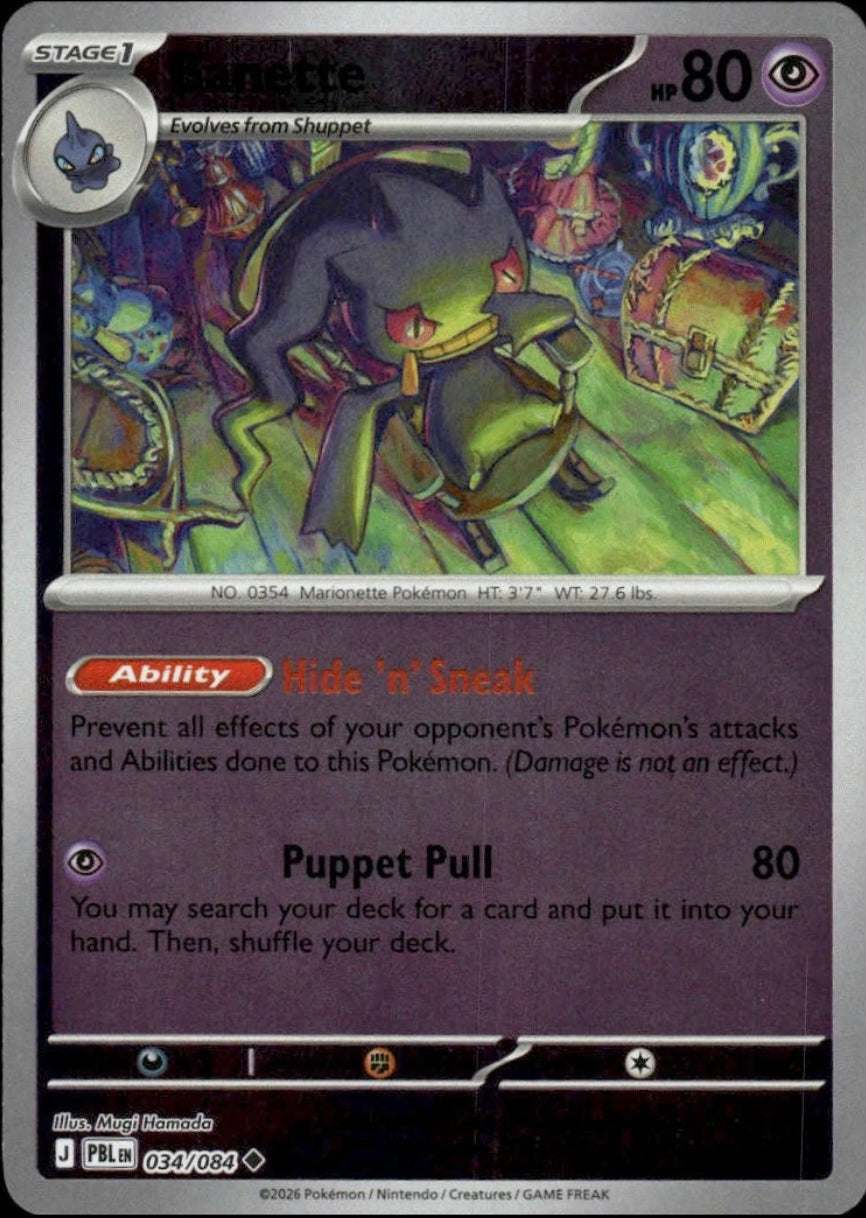 Pitch Black Banette #034/084 reverse holo