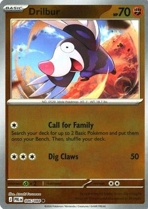 Pitch Black Drilbur #046/084 reverse holo