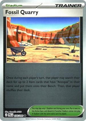 Pitch Black Fossil Quarry #076/084 reverse holo