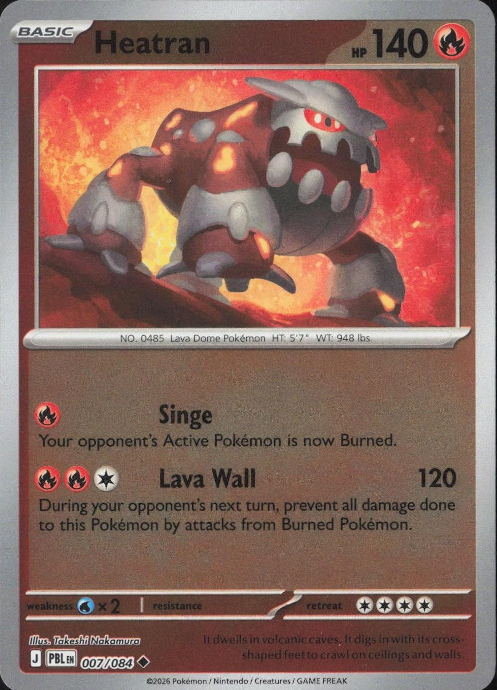 Pitch Black Heatran #007/084 reverse holo