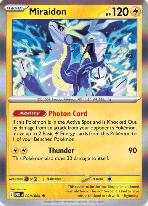 Pitch Black Holo Miraidon #028/084