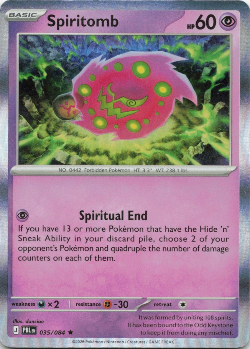 Pitch Black Holo Spiritomb #035/084