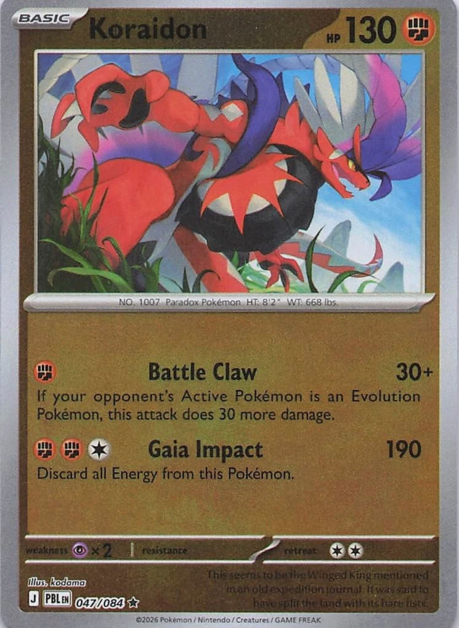 Pitch Black Koraidon #047/084 reverse holo