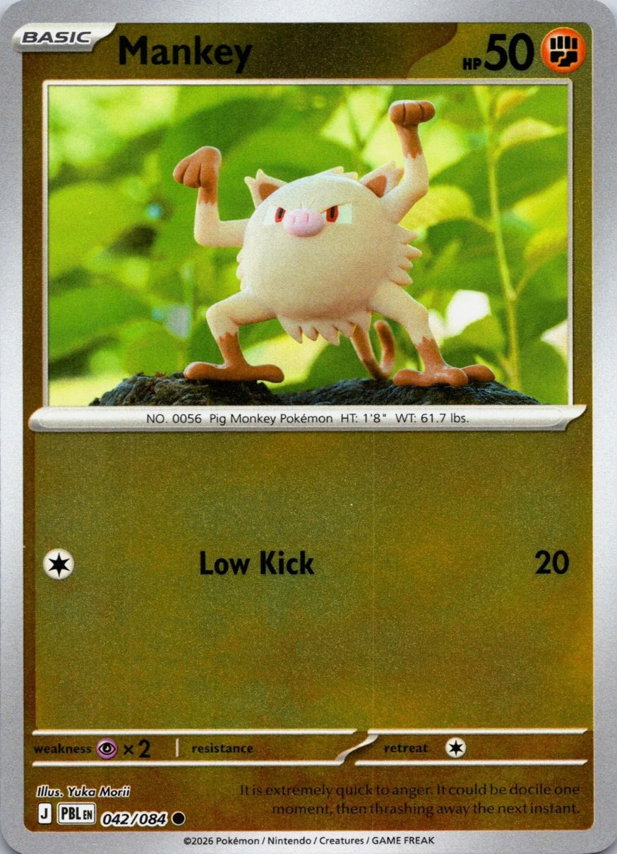 Pitch Black Mankey #042/084 reverse holo