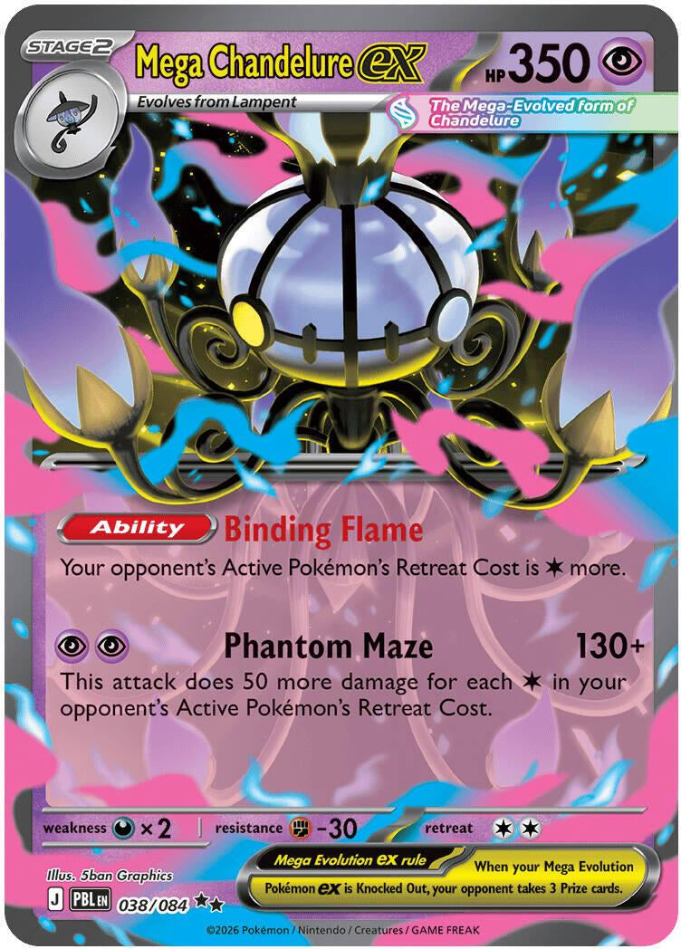 Pitch Black Mega Chandelure ex #038/084