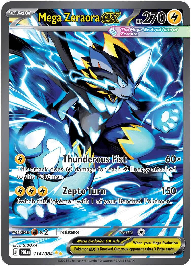 Pitch Black Mega Zeraora ex #114/084