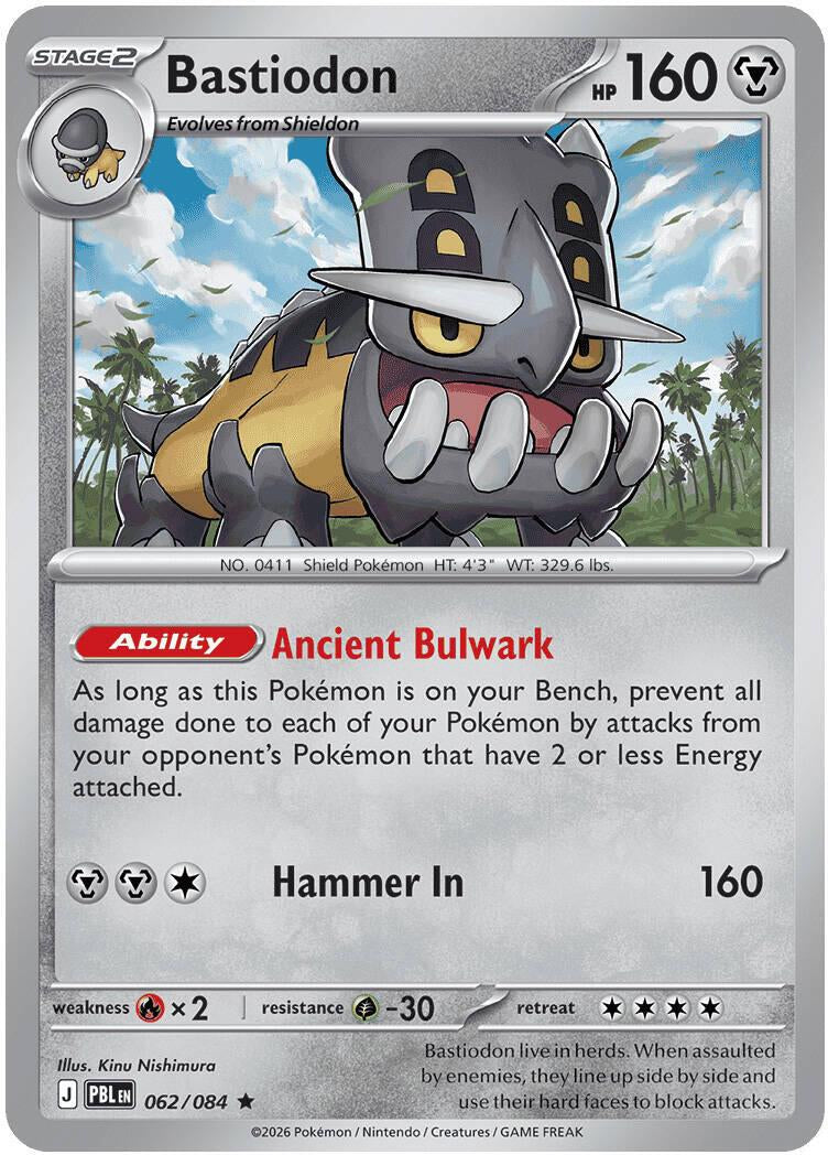 Pitch Black Non - Holo Bastiodon #062/084