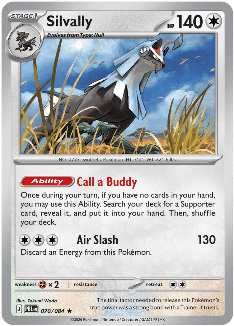 Pitch Black Non - Holo Silvally #070/084