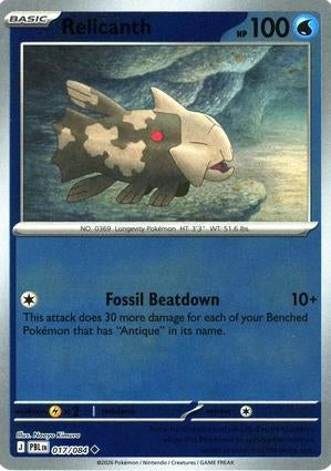 Pitch Black Relicanth #017/084 reverse holo