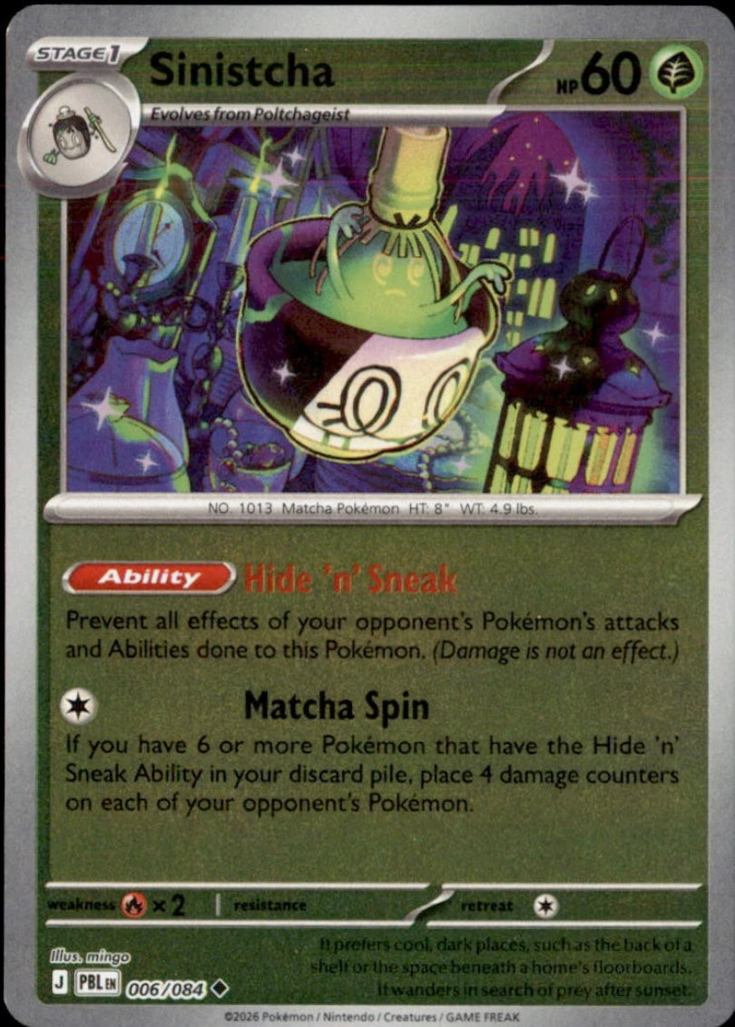 Pitch Black Sinistcha #006/084 reverse holo