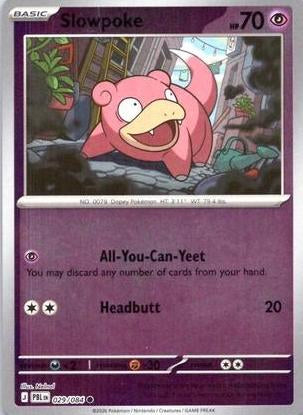 Pitch Black Slowpoke #029/084 reverse holo