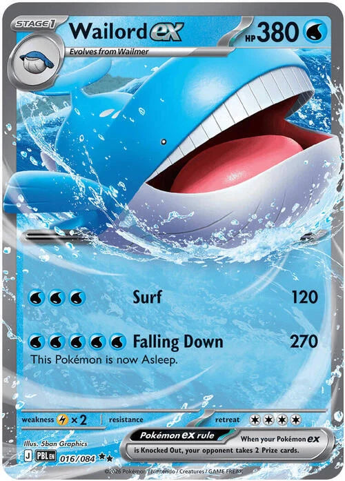 Pitch Black Wailord ex #016/084