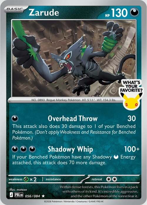 Pitch Black Zarude #056/084 What's your favorite?