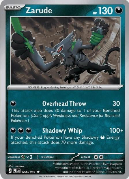Pitch Black Zarude #056/084 reverse holo