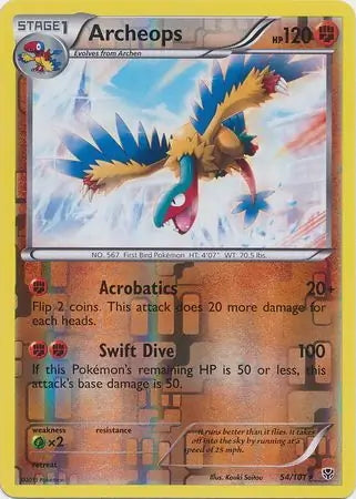 Plasma Blast Archeops #54/101 reverse holo