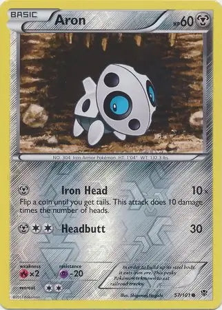 Plasma Blast Aron #57/101 reverse holo