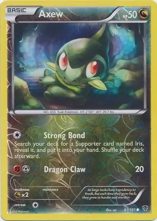 Plasma Blast Axew #67/101 reverse holo