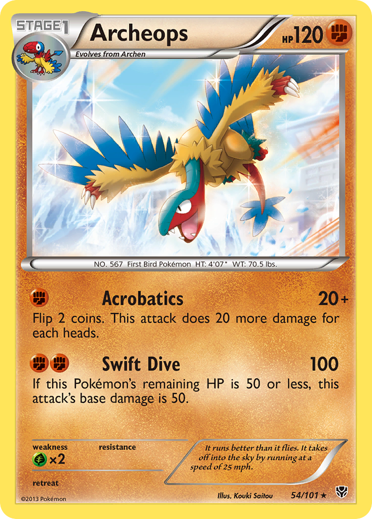 Plasma Blast Holo Archeops #54/101