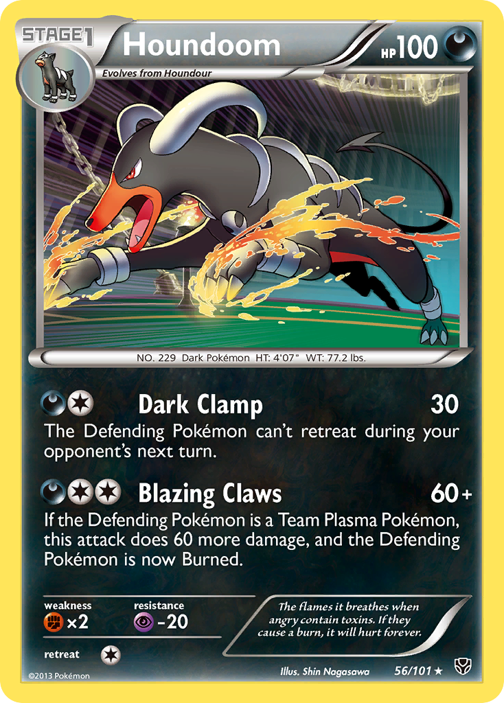 Plasma Blast Holo Houndoom #56/101