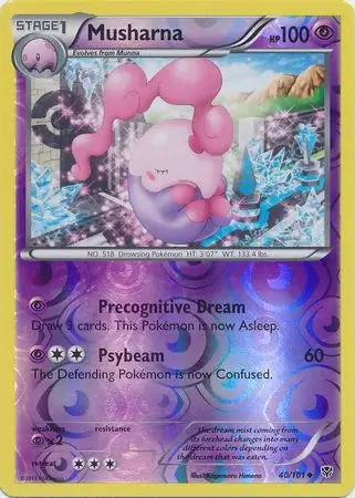 Plasma Blast Musharna #40/101 reverse holo