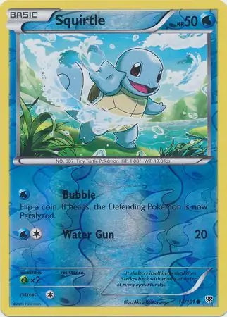 Plasma Blast Squirtle #14/101 reverse holo