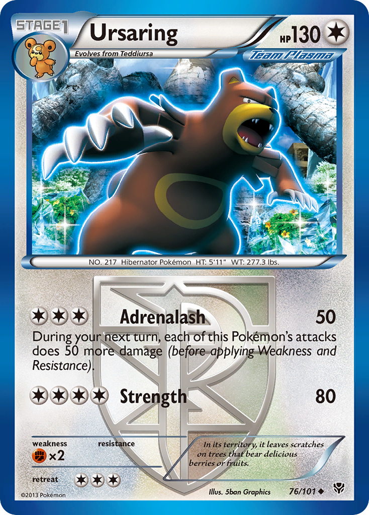 Plasma Blast Ursaring #76/101