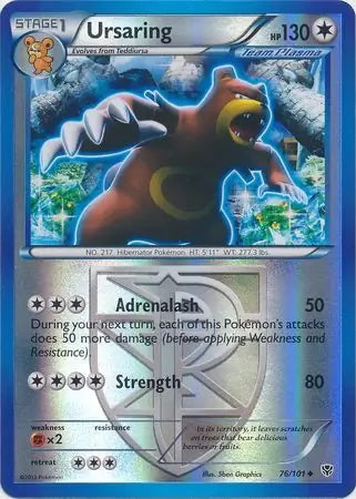 Plasma Blast Ursaring #76/101 reverse holo