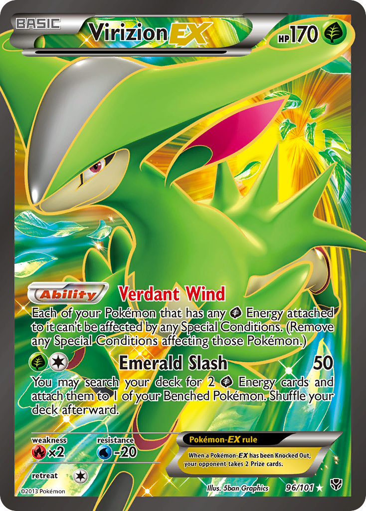 Plasma Blast Virizion EX #96/101