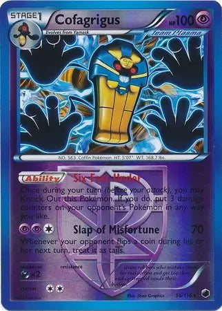 Plasma Freeze Cofagrigus #56/116 reverse holo