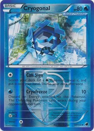 Plasma Freeze Cryogonal #30/116 reverse holo